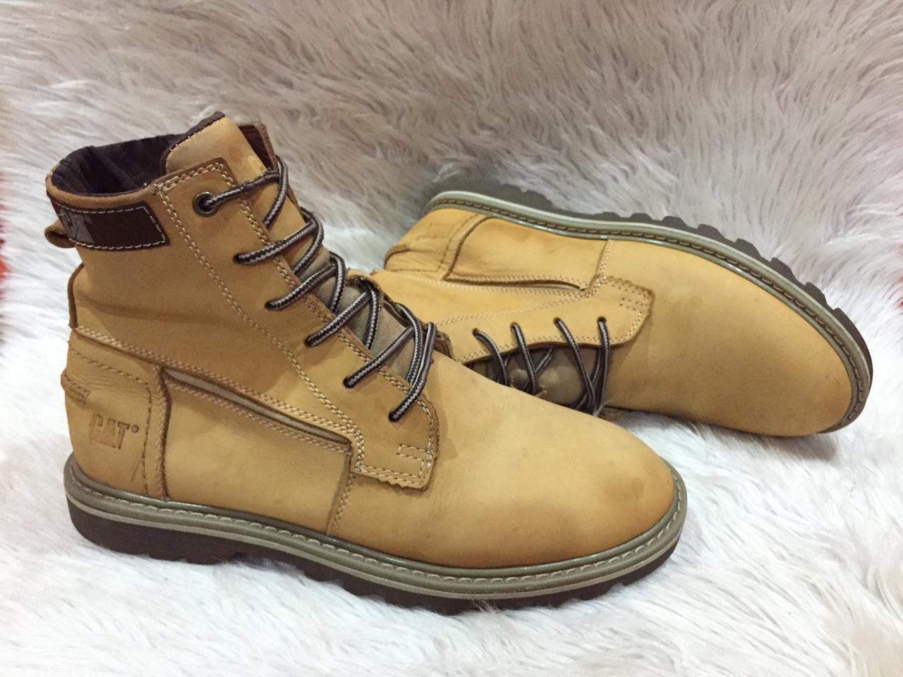 Caterpillar Swingshift Fur Ankle Boots