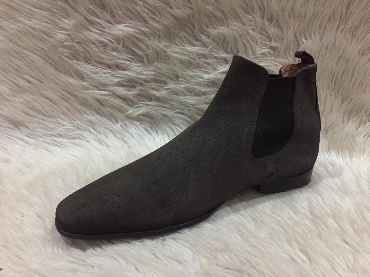 Find suede leather Chelsea boot