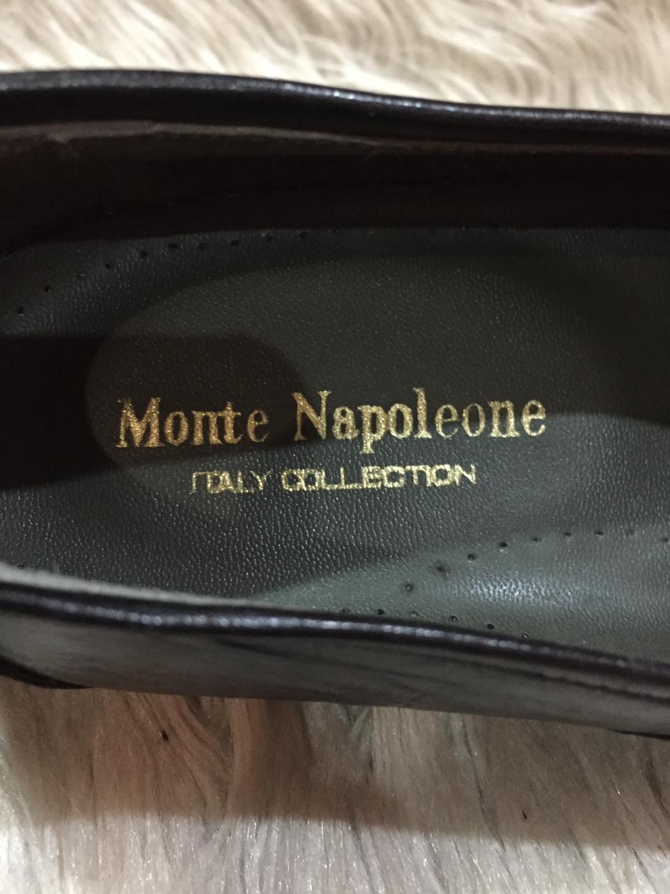 Napoleoni Black Leather Tassel Loafers