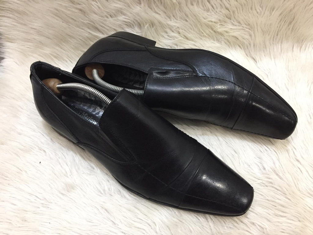 Julius marlow black leather loafer
