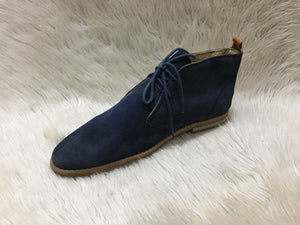 H&M blue suede chukka boots