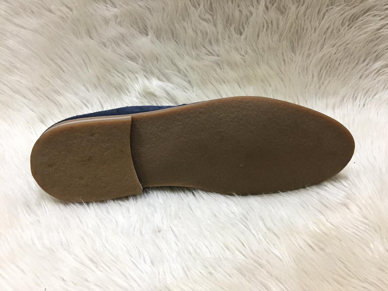 H&M blue suede chukka boots