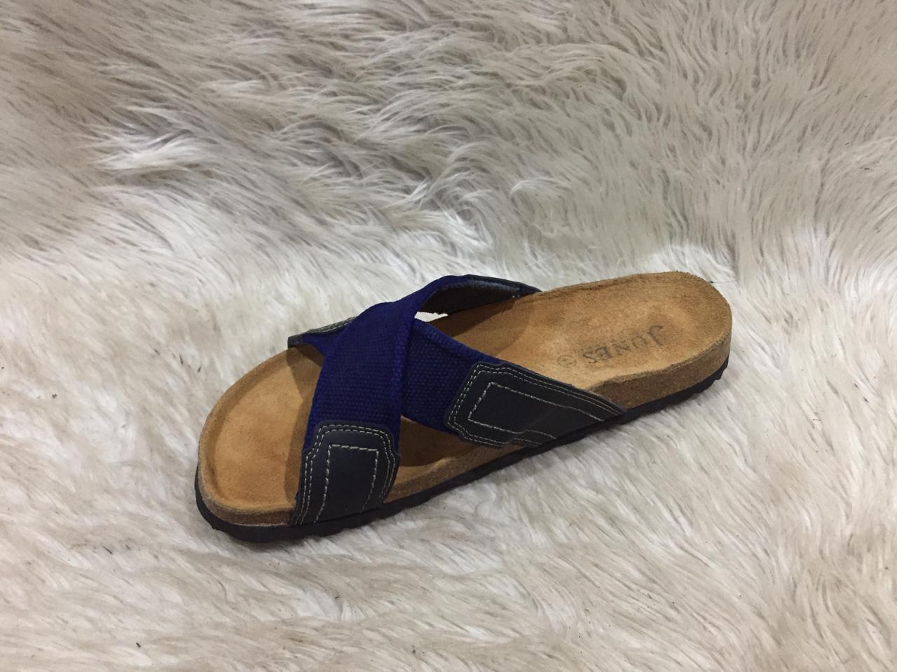 men's sandals with a cork footbed