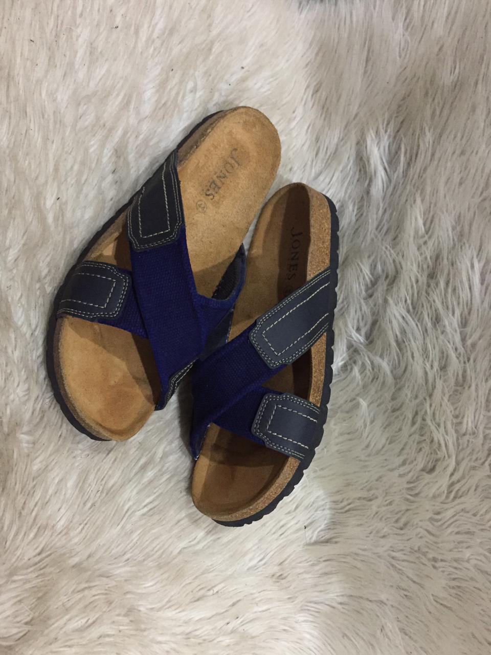 men's sandals with a cork footbed