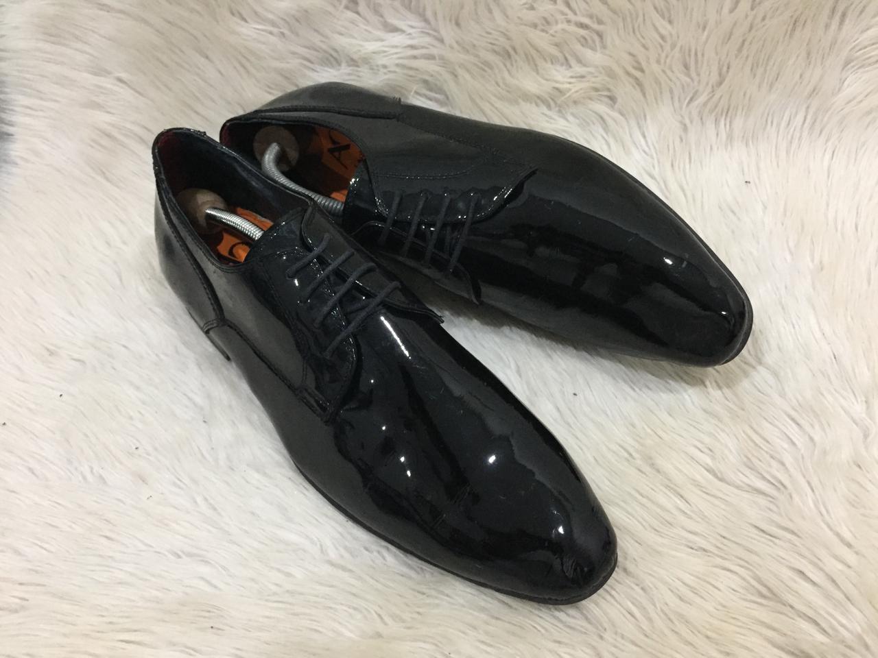 Guy Laroche black patent leather