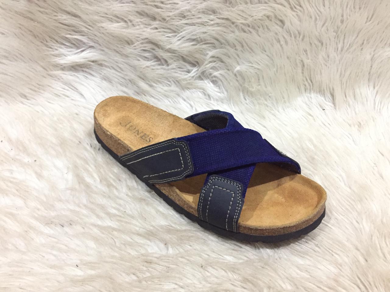 men's sandals with a cork footbed