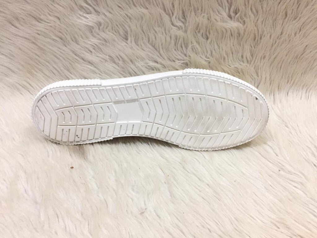Primark white leather