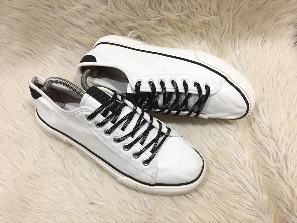 Primark white leather