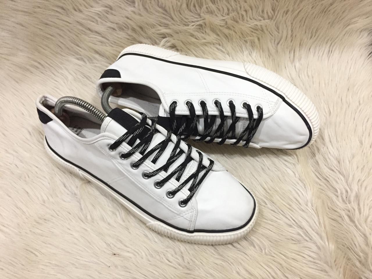 Primark white leather