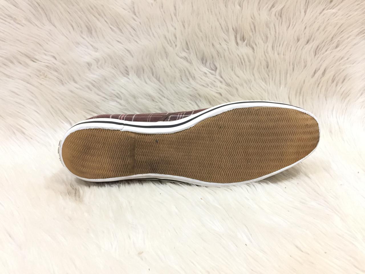 Aldo brown plaid canvas sneakers