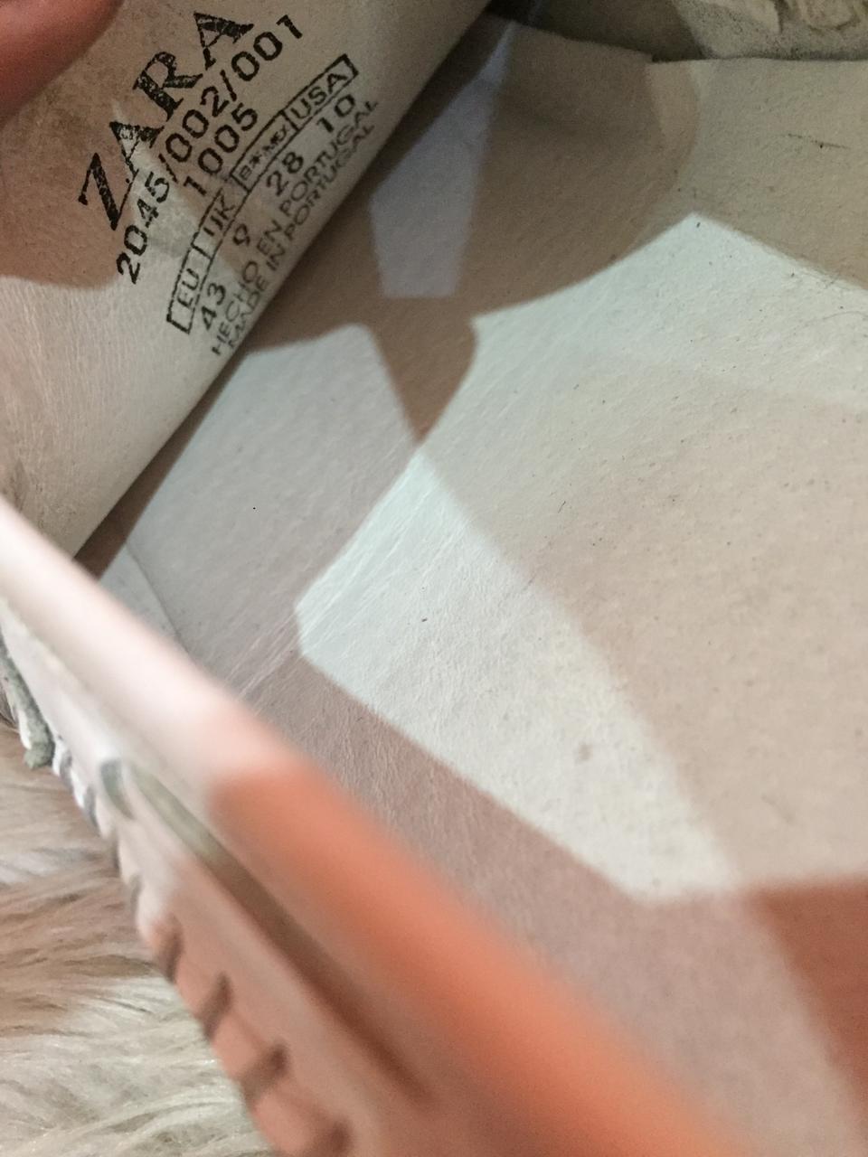 Zara white leather loafers