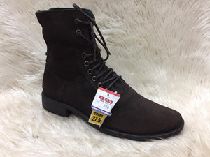 Stephenrossi boots with a low heel.