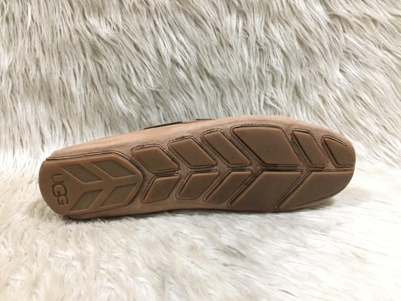 UGG Stadler Chestnut Leather Twinsole Moccasin Loafers