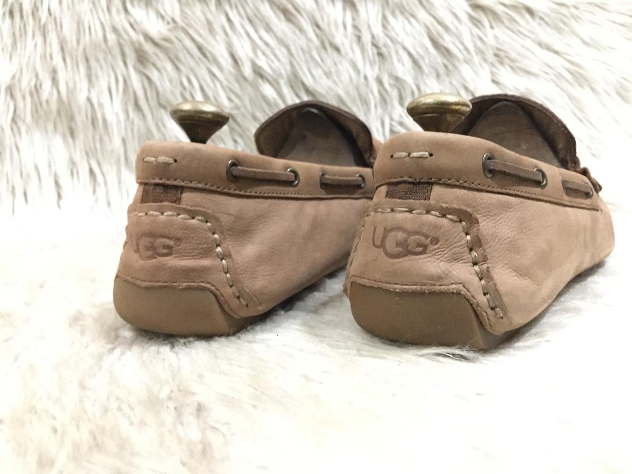 UGG Stadler Chestnut Leather Twinsole Moccasin Loafers