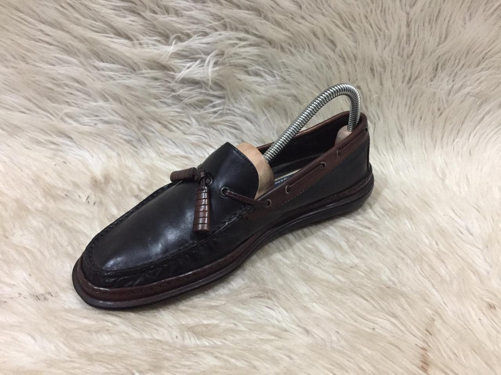 Bragano leather tassel loafer.
