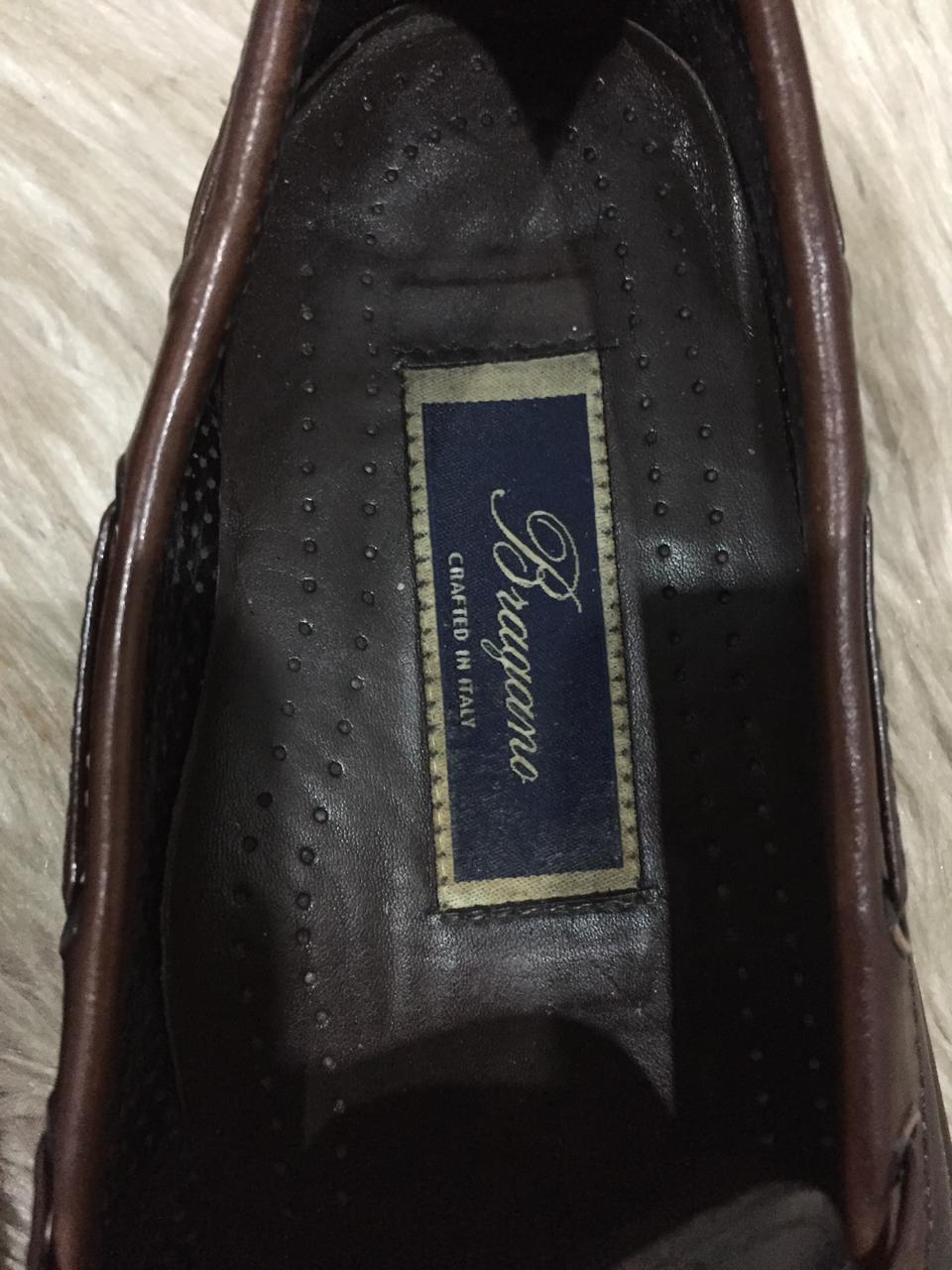 Bragano leather tassel loafer.