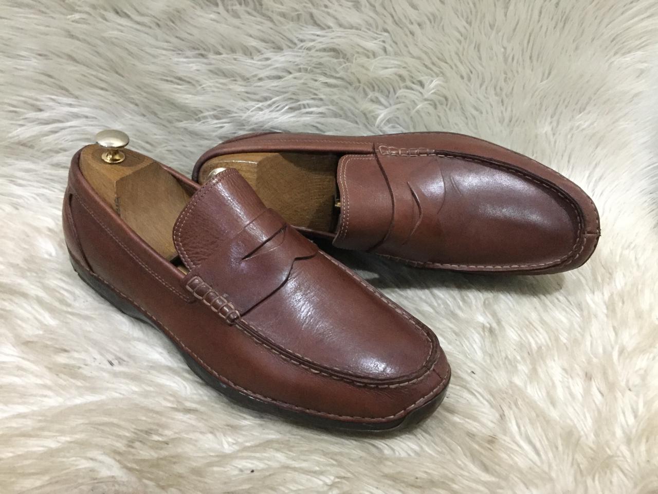 Rock-port Fleming Leather Penny Loafer in brown