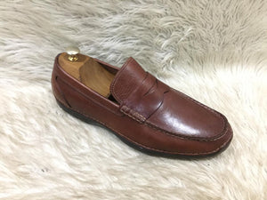 Rock-port Fleming Leather Penny Loafer in brown