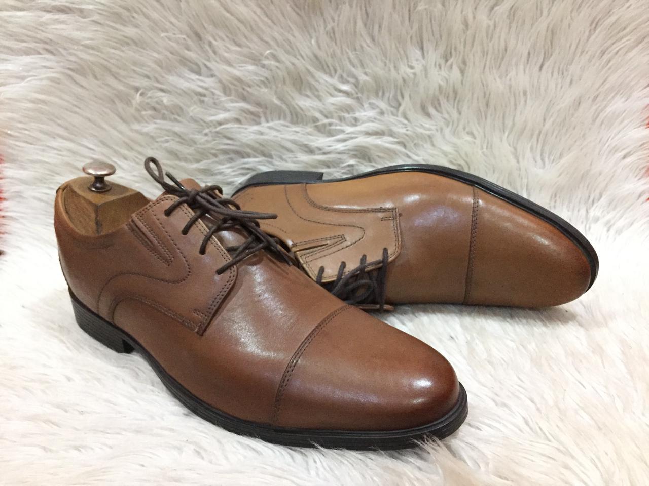 Clarks Men's Whiddon Cap or Tilden Cap derby shoes