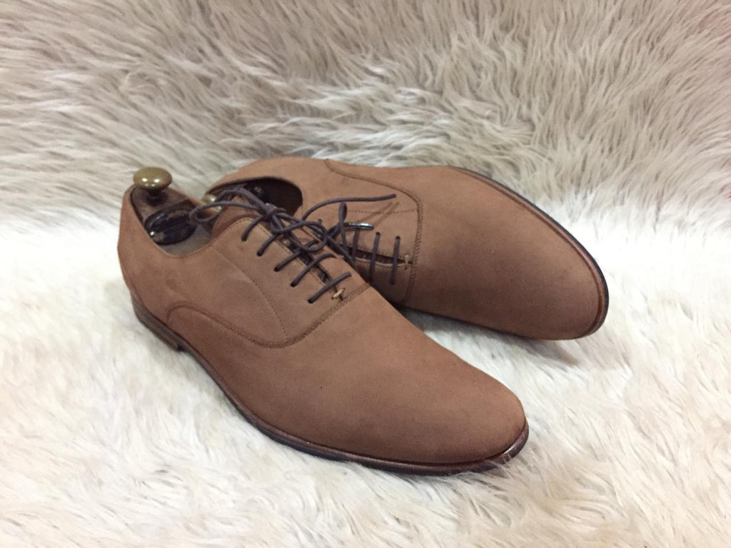 Aldo men's brown suede Oxford shoes