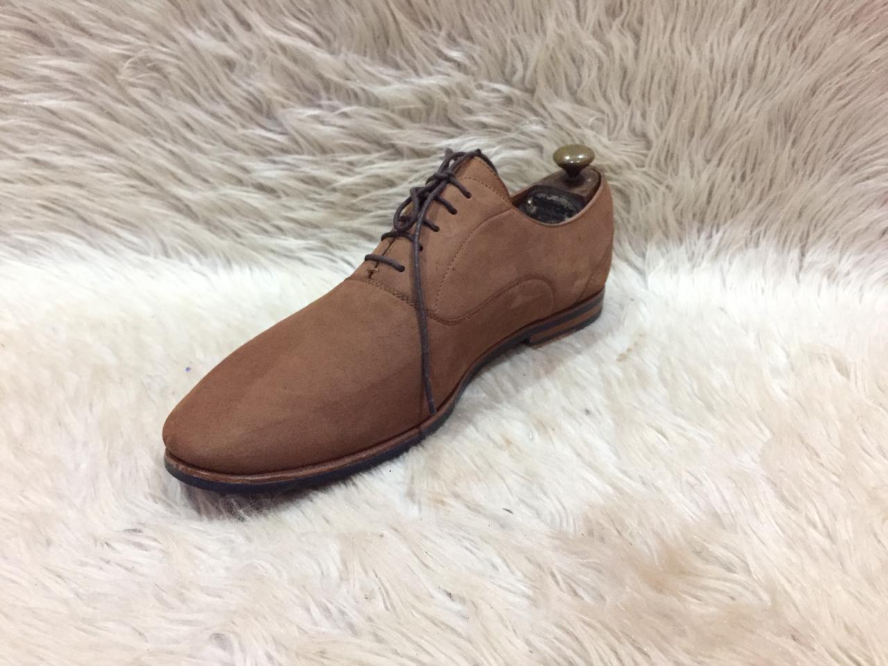 Aldo men's brown suede Oxford shoes