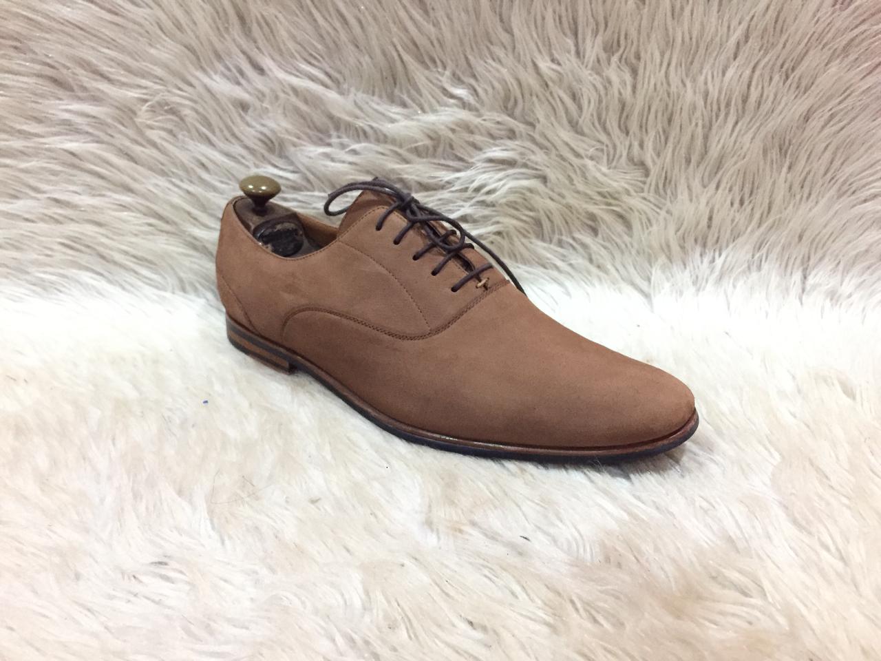 Aldo men's brown suede Oxford shoes