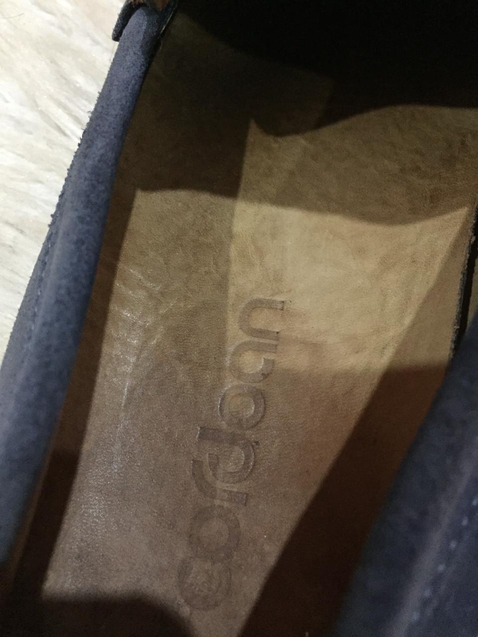 Cordoan  Silverstone suede loafer in dark denim