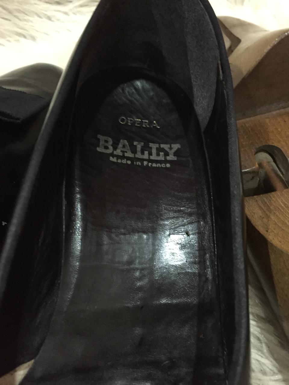Bally Black patent leather opera pumps