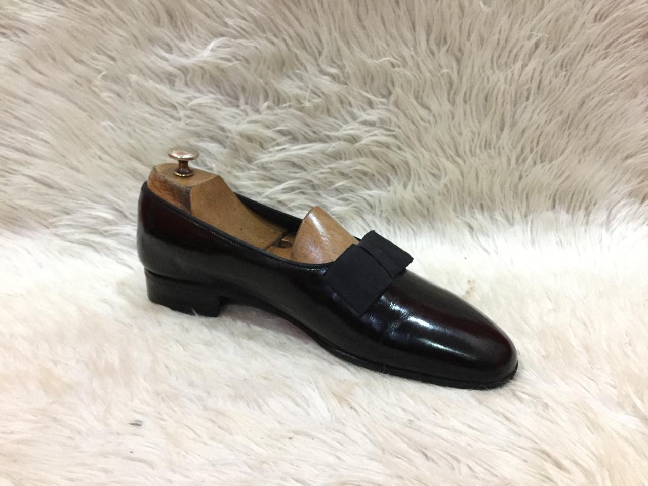 Bally Black patent leather opera pumps