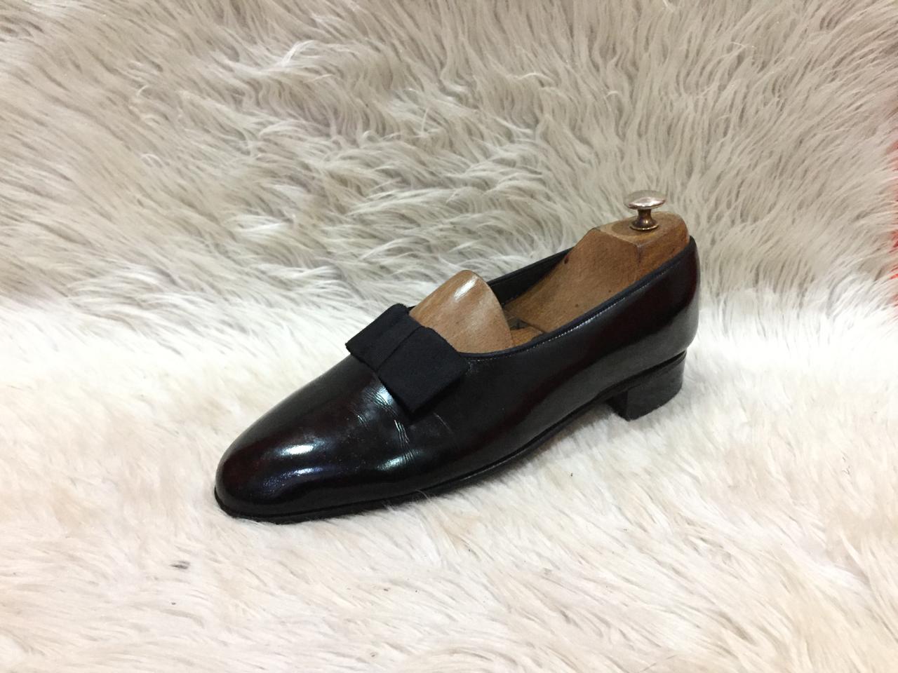Bally Black patent leather opera pumps