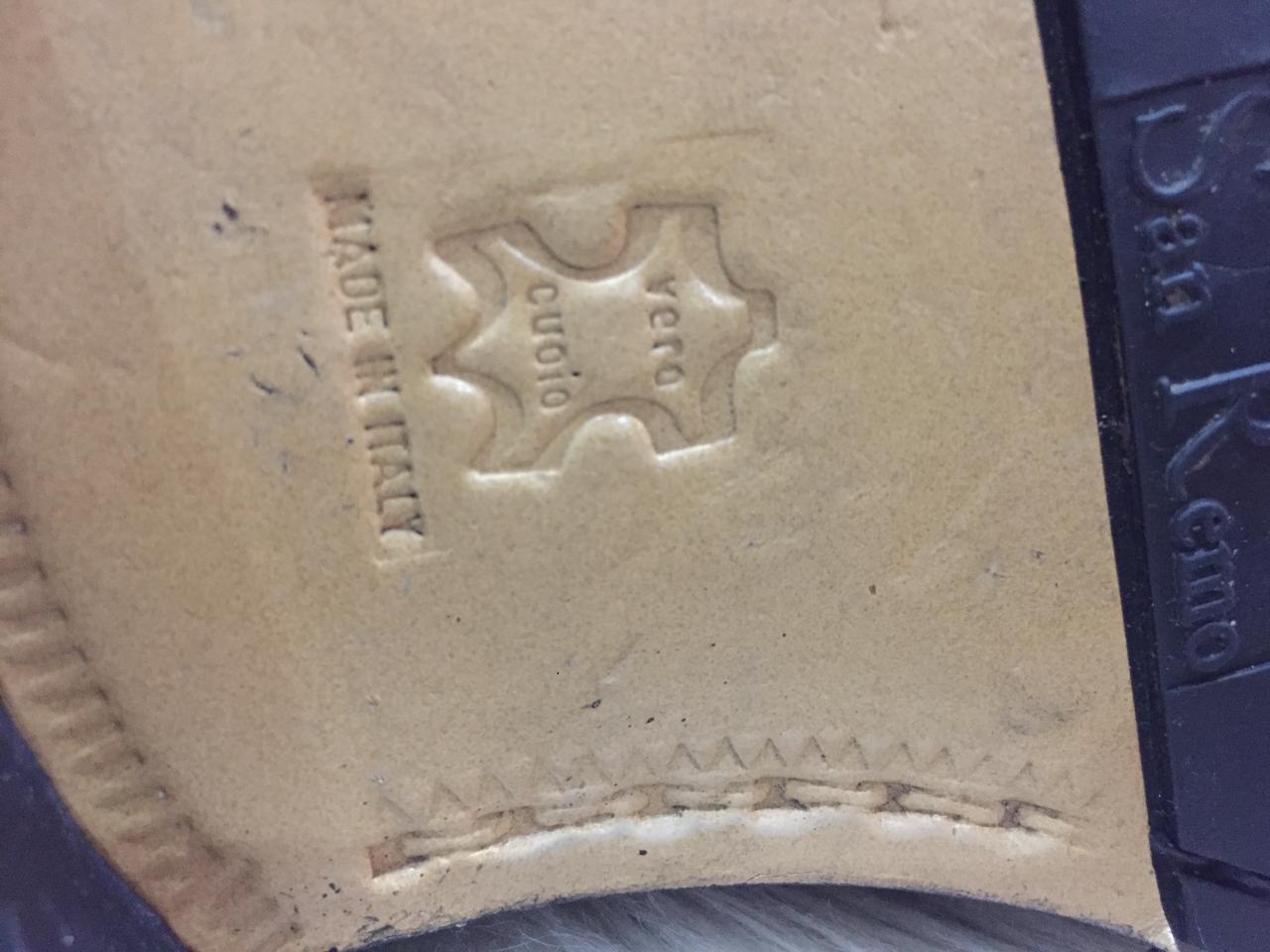 San remo black leather shoes