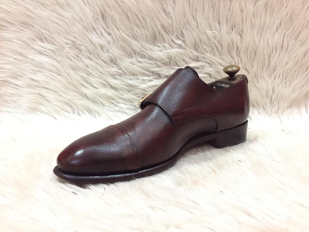 Santoni 11652 double monk strap shoe