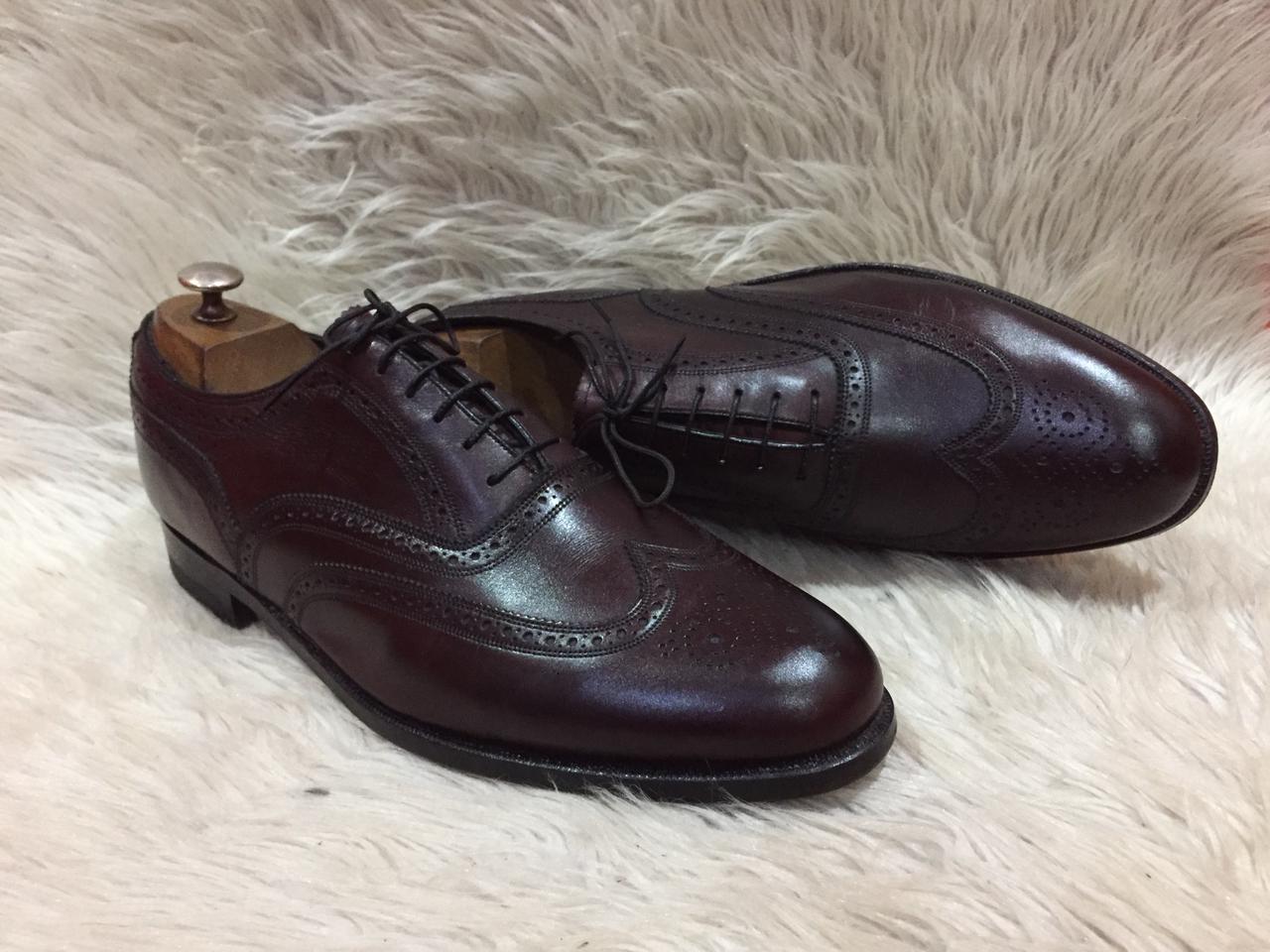 Florishiem men's full brogue oxford dress shoes