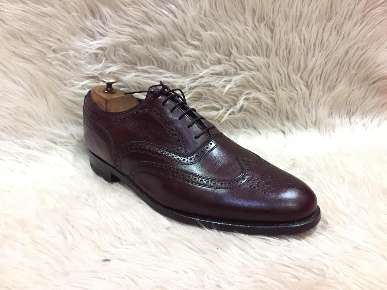 Florishiem men's full brogue oxford dress shoes