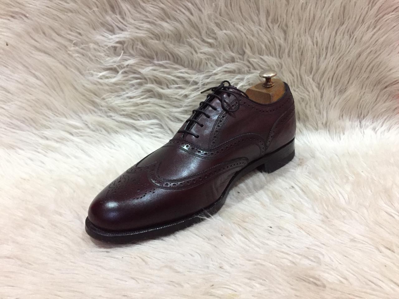 Florishiem men's full brogue oxford dress shoes