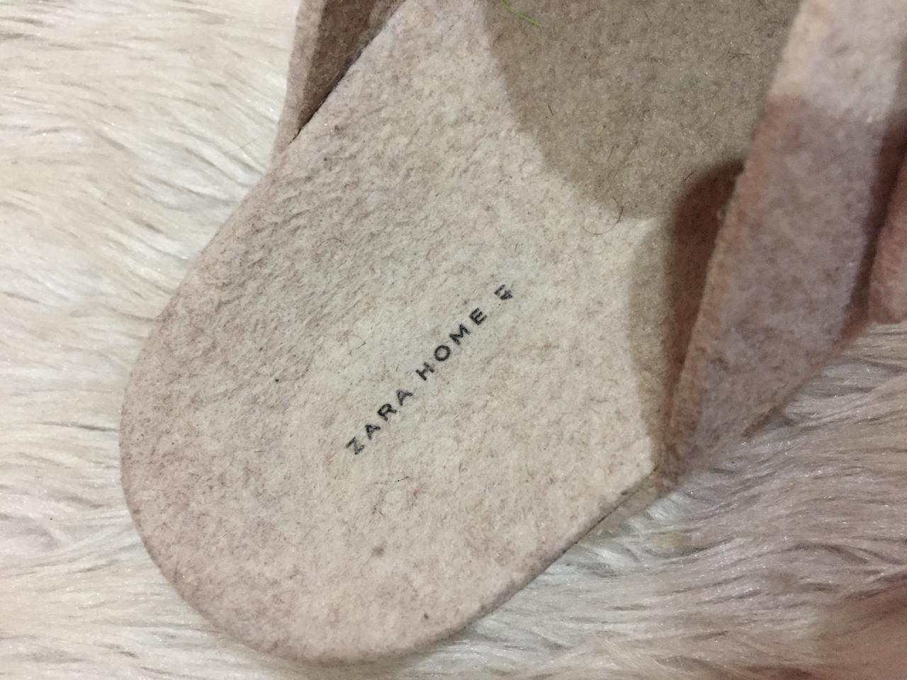 Zara felt mule slippers