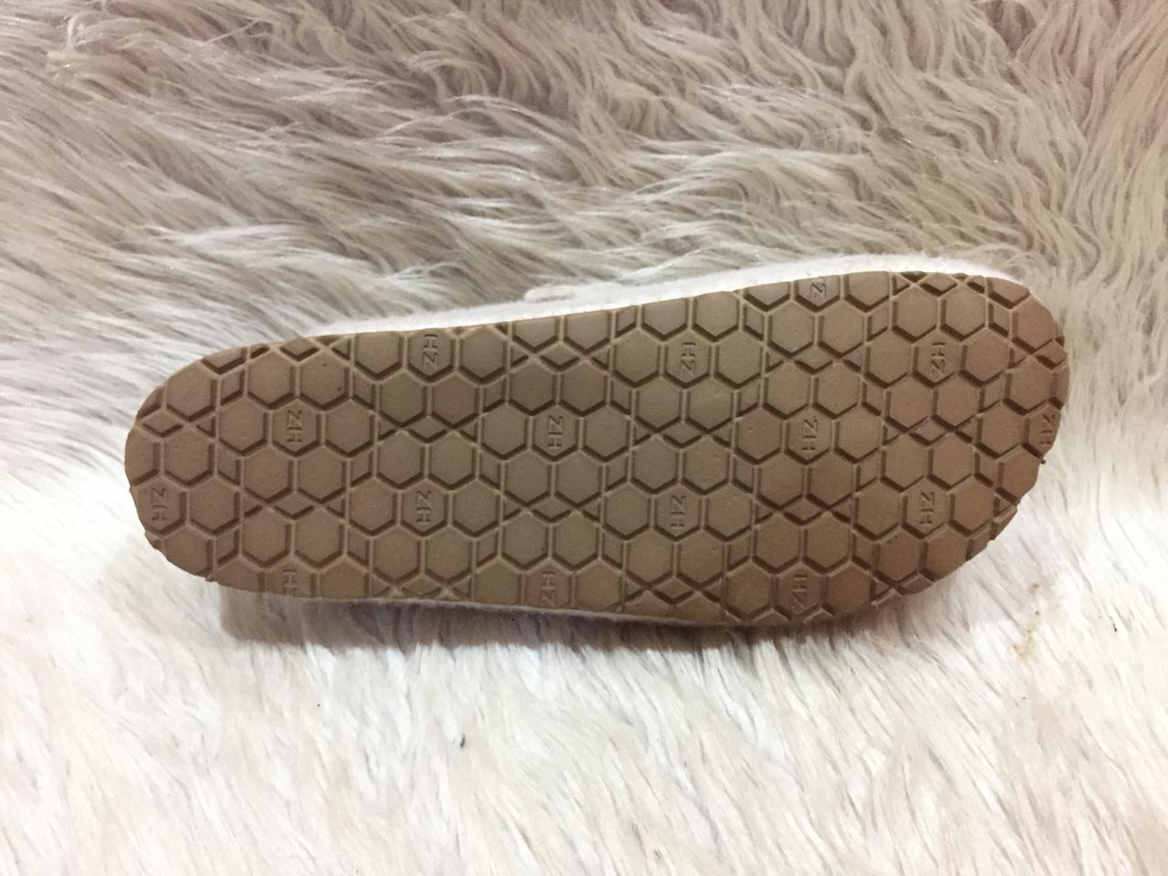 Zara felt mule slippers