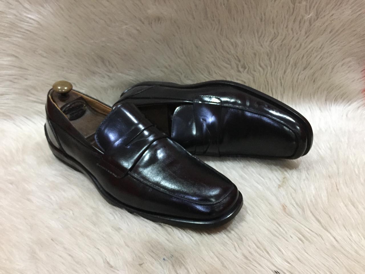 Ayestaran Black Leather Penny Loafers